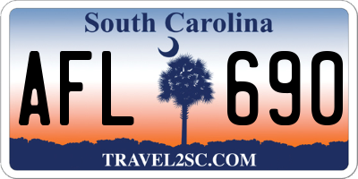SC license plate AFL690