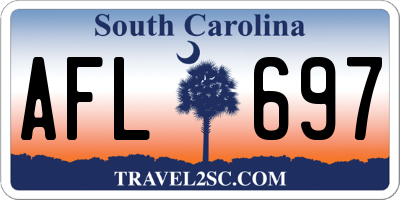 SC license plate AFL697