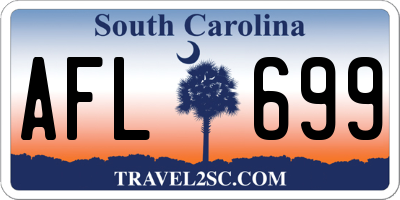 SC license plate AFL699