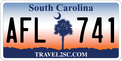 SC license plate AFL741