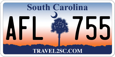 SC license plate AFL755