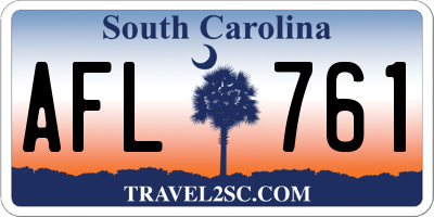 SC license plate AFL761