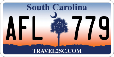 SC license plate AFL779