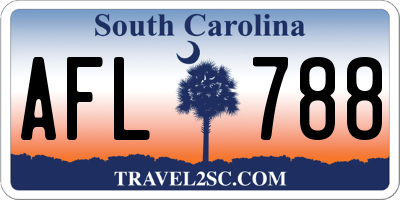 SC license plate AFL788