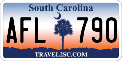 SC license plate AFL790