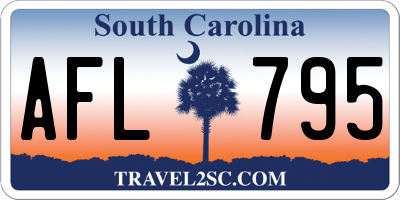 SC license plate AFL795