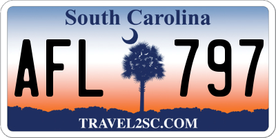 SC license plate AFL797