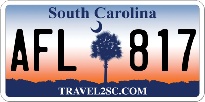 SC license plate AFL817