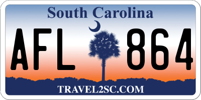SC license plate AFL864
