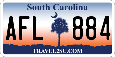 SC license plate AFL884