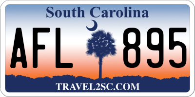 SC license plate AFL895