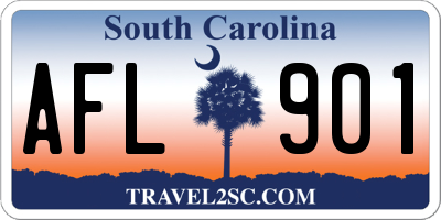 SC license plate AFL901