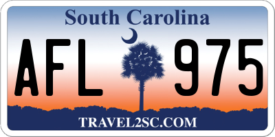 SC license plate AFL975