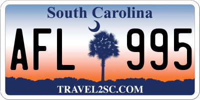 SC license plate AFL995
