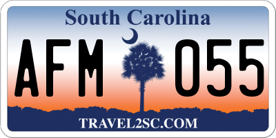 SC license plate AFM055