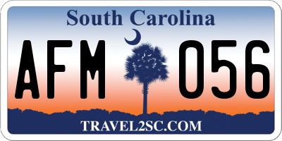 SC license plate AFM056