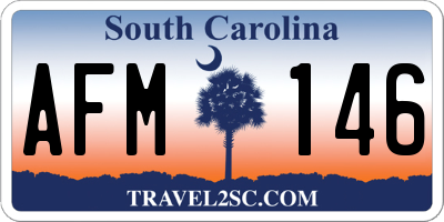 SC license plate AFM146