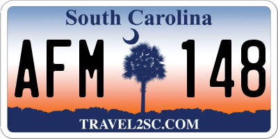 SC license plate AFM148
