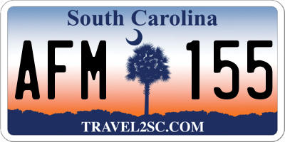 SC license plate AFM155