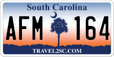 SC license plate AFM164