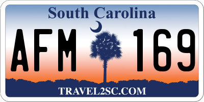 SC license plate AFM169