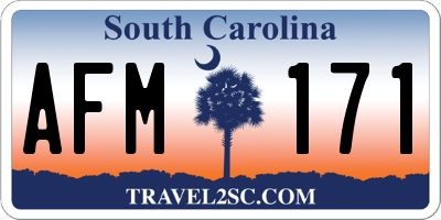 SC license plate AFM171