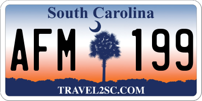 SC license plate AFM199