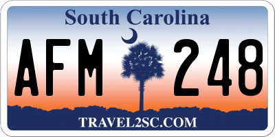 SC license plate AFM248
