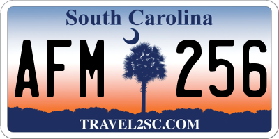 SC license plate AFM256