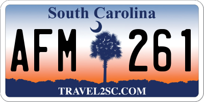 SC license plate AFM261