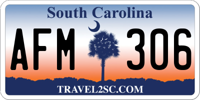 SC license plate AFM306
