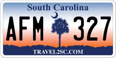 SC license plate AFM327