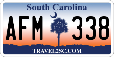 SC license plate AFM338