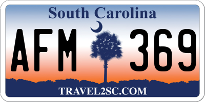 SC license plate AFM369