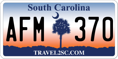 SC license plate AFM370