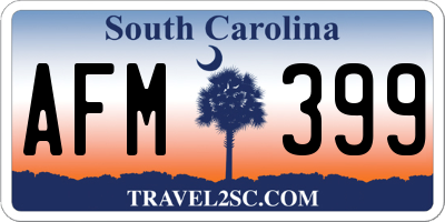 SC license plate AFM399