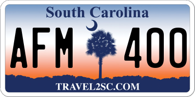 SC license plate AFM400