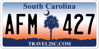 SC license plate AFM427