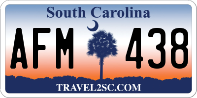 SC license plate AFM438