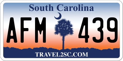 SC license plate AFM439