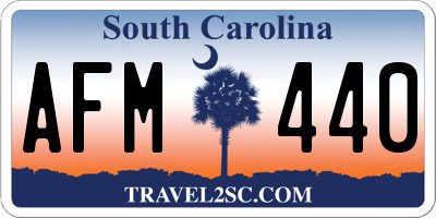 SC license plate AFM440
