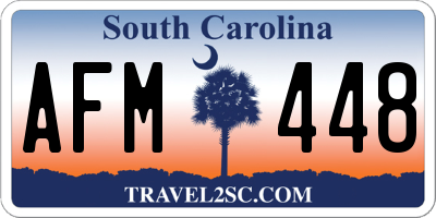SC license plate AFM448