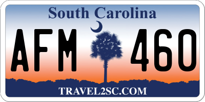 SC license plate AFM460