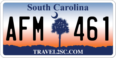 SC license plate AFM461