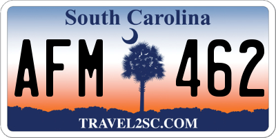 SC license plate AFM462