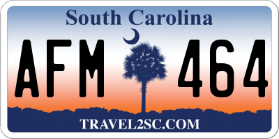 SC license plate AFM464