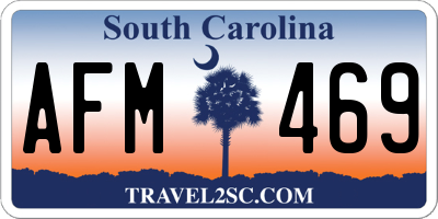 SC license plate AFM469