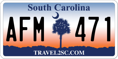 SC license plate AFM471