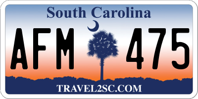 SC license plate AFM475