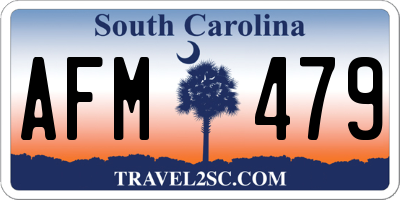 SC license plate AFM479